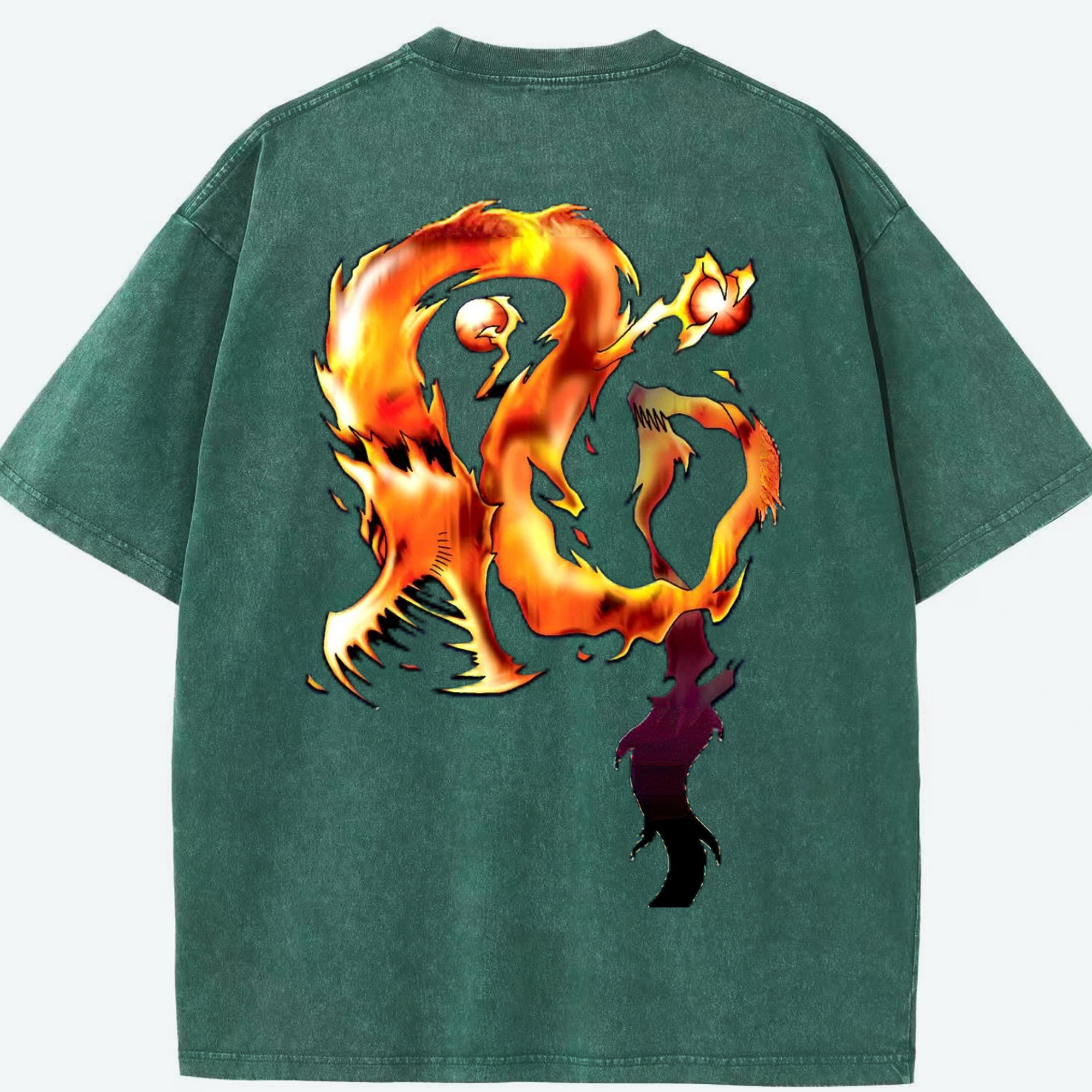 （画像用） 遊☆戯☆王 Yu-Gi-Oh! 綿100% ヴィンテージ風 半袖Tシャツ（背面プリント）